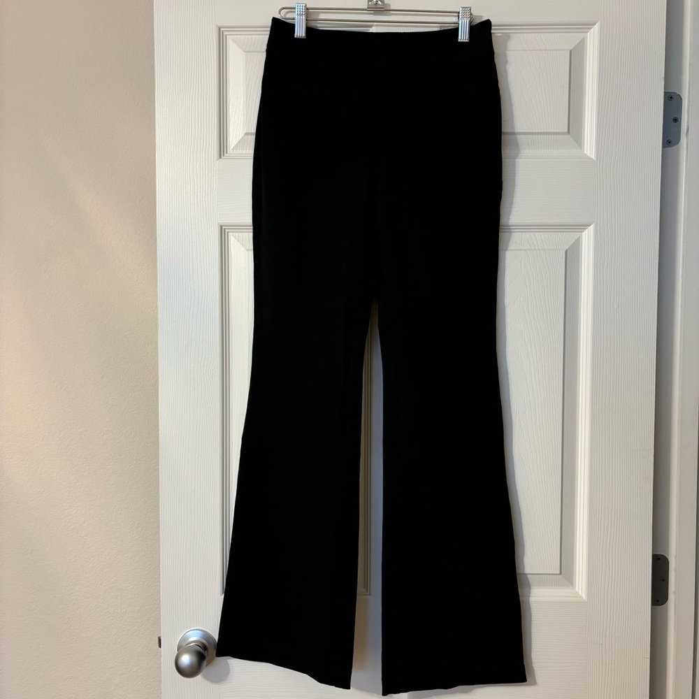 Anthropologie, Maeve Black Slim Flare High Rise Trouser Pants, Size 2